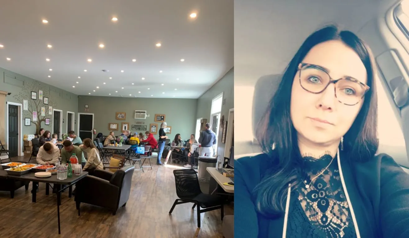 Марина цілий тиждень з 5-ї ранку до півночі працювала на кухні прихистку, готуючи бутерброди й салати для біженців. Вона також організувала збір коштів на найнеобхідніше для матері з інвалідністю та її дитини.